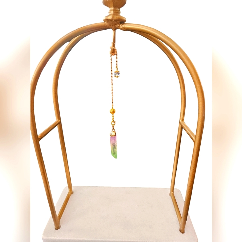 Watermelon Quartz Pendulum - Picture 7 of 7